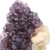 Calcite sur améthyste - 8