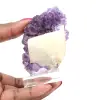 Druse améthyste avec calcite - 0