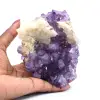 Druse améthyste avec calcite - 0