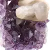 Calcite sur améthyste - 7