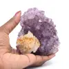 Améthyste druse et calcite - 0