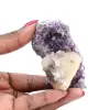 Calcite sur améthyste - 0