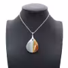 Pendentif goutte jaspe imprimée