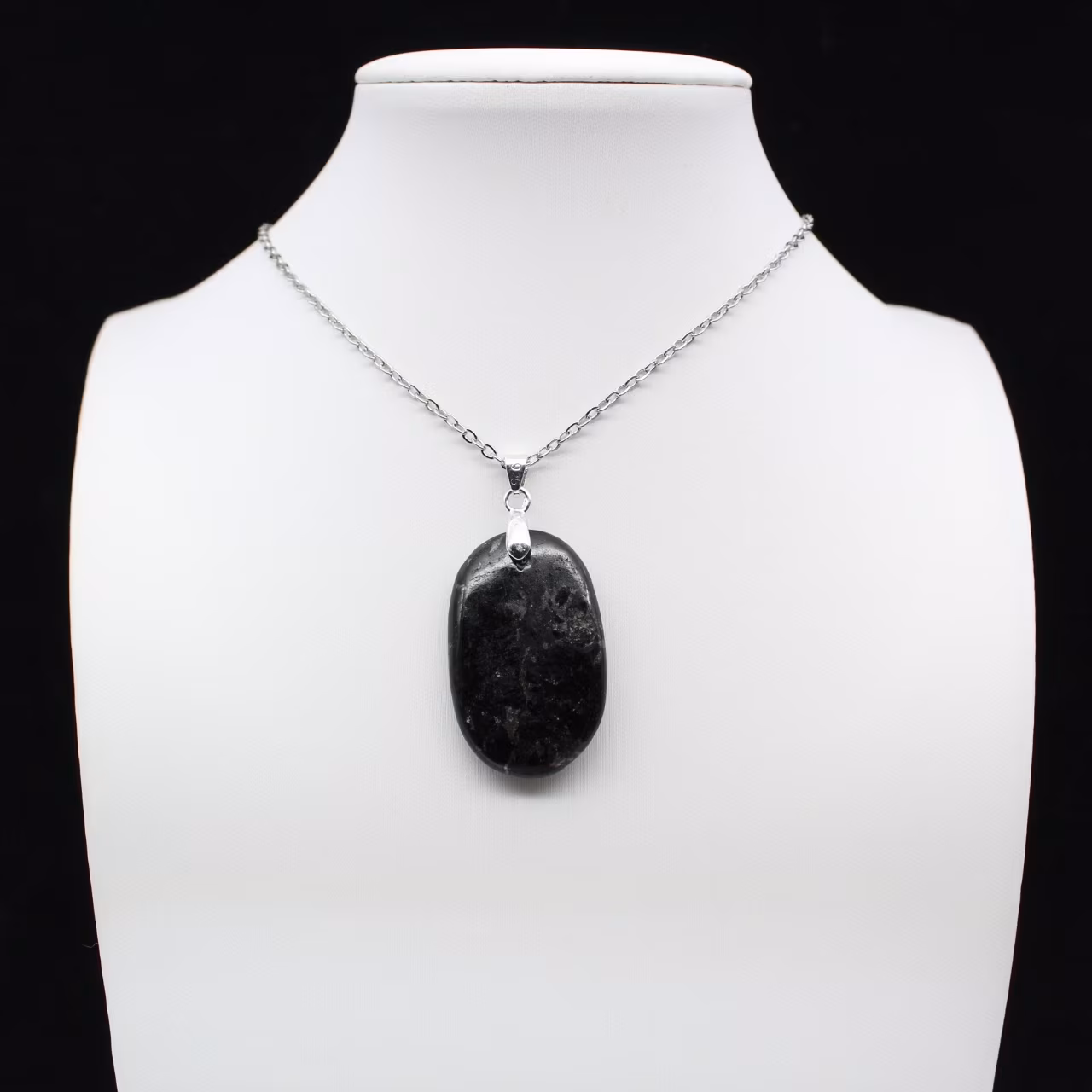 Pendentif En Argent Sterling Avec Tourmaline Noire, Jasper, Onyx Fumé Et Citronnelle - Fabriqué à Londres - Neuf