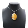Pendentif en japse orbiculaire - 0