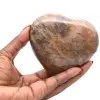 Coeur en pierre de lune noire - 2