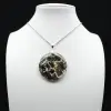 Pendentif rond jaspe orbiculaire - 0
