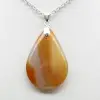 Pendentif goutte en cornaline - 2