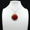 Pendentif goutte en cornaline - 0