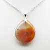 Pendentif goutte en cornaline - 2