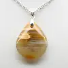 Pendentif goutte en cornaline - 2
