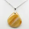 Pendentif goutte en cornaline - 2