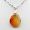 Pendentif goutte en cornaline - 2