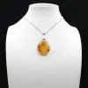 Pendentif goutte en cornaline - 6
