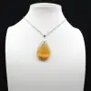 Pendentif goutte en cornaline - 0
