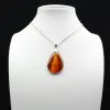 Pendentif goutte en cornaline - 0