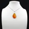 Pendentif goutte en cornaline - 0