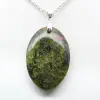 Pendentif Oval en opale verte - 2
