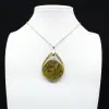 Pendentif Goutte en opale verte - 0