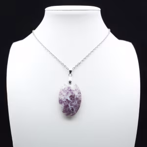Pendentif Oval en Lépidolite