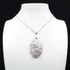 Pendentif Oval en Lépidolite - 0