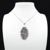 Pendentif Oval en Lépidolite - 0