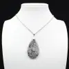 Pendentif Goutte en Lépidolite - 1