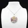 Pendentif Rond en Lépidolite - 0