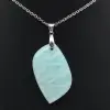Pendentif amazonite en forme de flamme - 1