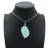 Pendentif amazonite en forme de flamme