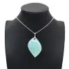 Pendentif amazonite en forme de flamme - 0