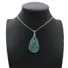 Pendentif amazonite en forme de goutte - 0