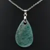 Pendentif amazonite en forme de goutte - 1