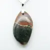 Pendentif flamme en jaspe orbiculaire - 2