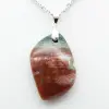 Pendentif flamme en jaspe orbiculaire - 2