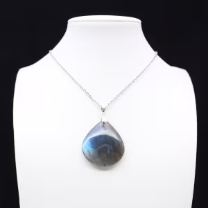 Pendentif goutte en labradorite