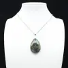 Pendentif goutte en labradorite - 0