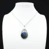 Pendentif goutte en labradorite - 4