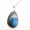 Pendentif goutte en labradorite - 2