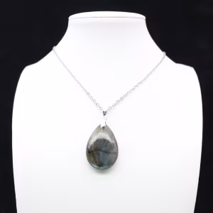 Pendentif goutte en labradorite