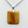 Pendentif carré en cornaline - 1