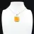 Pendentif carré en cornaline