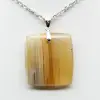 Pendentif carré en cornaline - 1