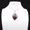 Pendentif flamme à inclusion de Tourmaline rose