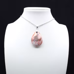 Pendentif goutte en jaspe impérial