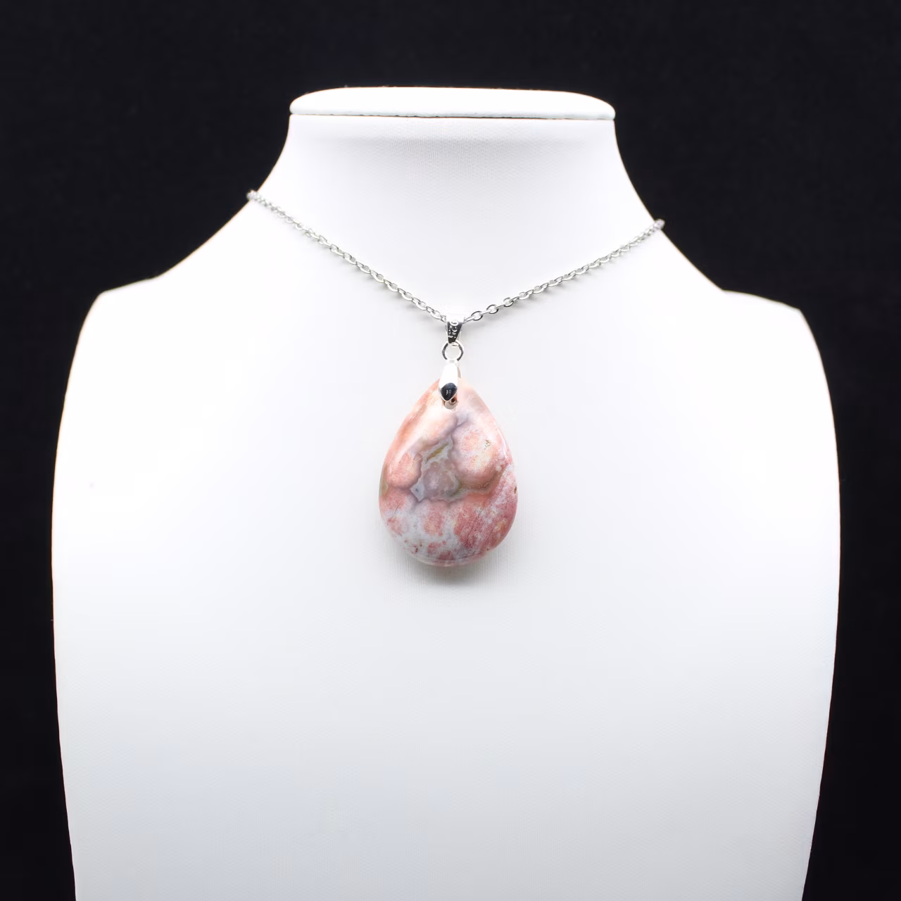 Pendentif goutte en jaspe impérial