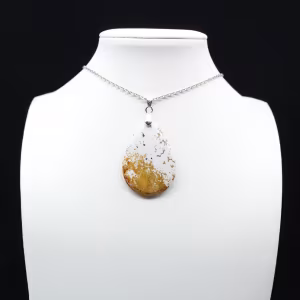 Pendentif goutte en jaspe impérial