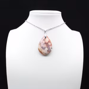 Pendentif goutte en jaspe impérial