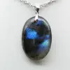 Pendentif ovale en Labradorite - 2