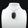 Pendentif ovale en Labradorite - 0